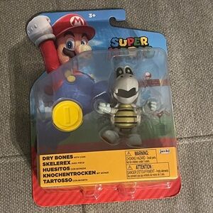 New 4" DRY BONES : Super Mario World of Nintendo Jakks Pacific
